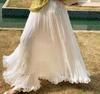 Spring 2026 Women's High-Waisted Ruffled Mesh A-Line Maxi Skirt - Gentle & Slimming