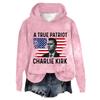 Women's Hooded Long Sleeve Printed Flannel Top Hooded Sweatshirt