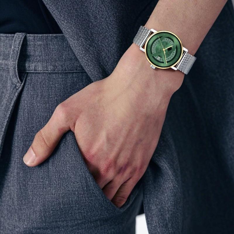 CALVIN KLEIN watch automatic mechanical movement steel strap 40mm green dial unisex waterproof 30m 25300005