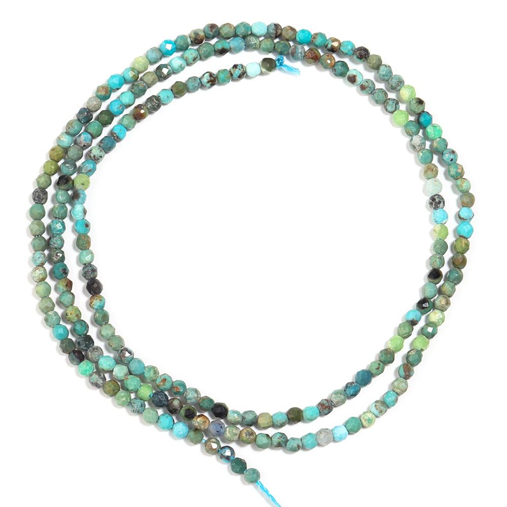 1 Strand Colorful Faceted Natural Stone Beads Loose Beads for Jewelry Making Spacer Beads DIY Bracelet Necklace Accessories