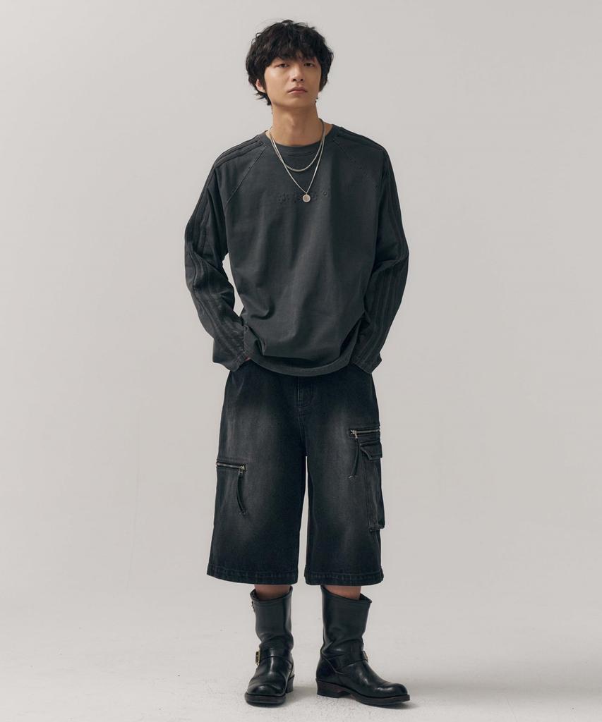 MINAV Sunrise Pigment Track T-Shirt [Charcoal]