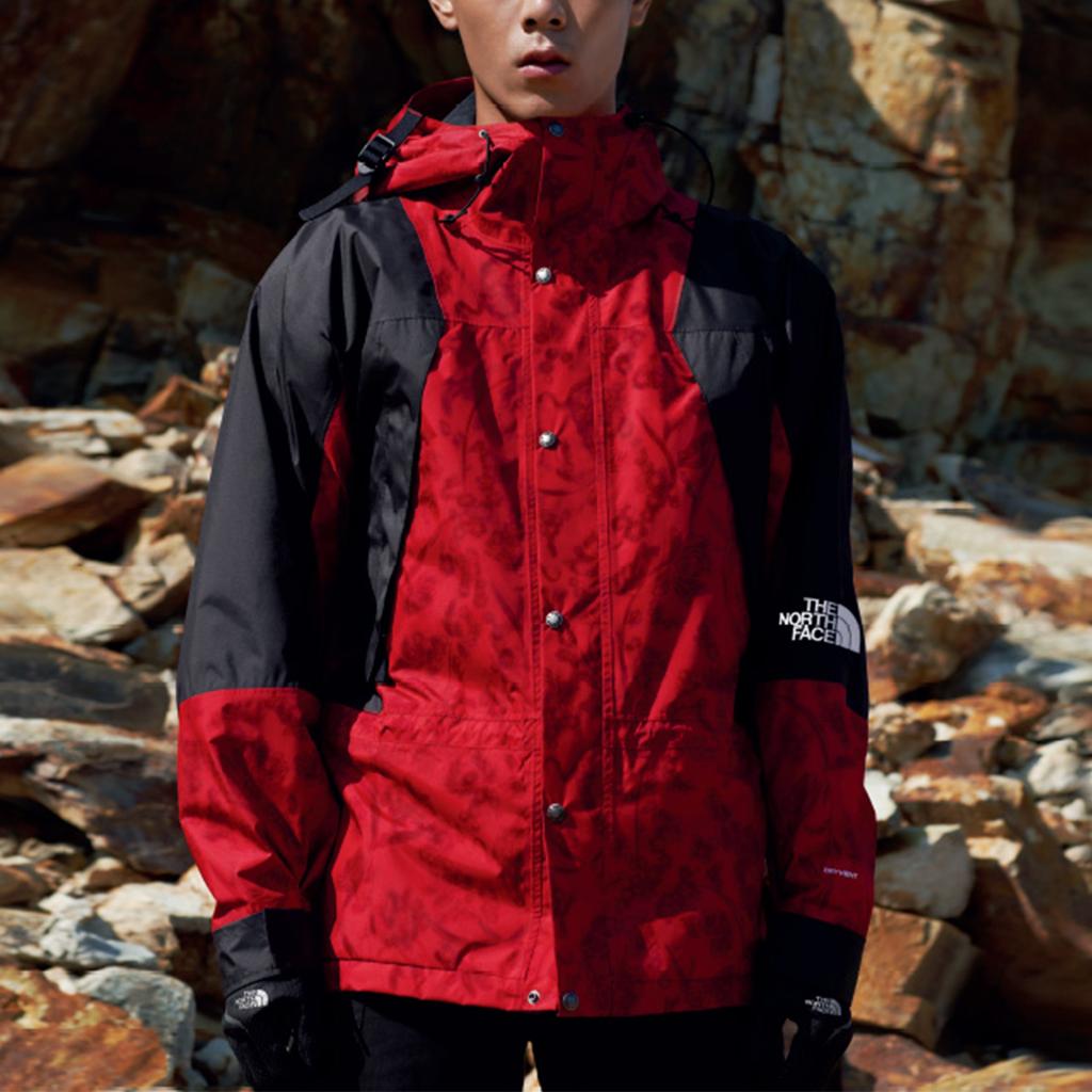 THE NORTH FACE Urban Exploration Outdoor Hiking Waterproof, Windproof, And Breathable Windbreaker Jacket Unisex Red NF0A4UDJ-0WQ