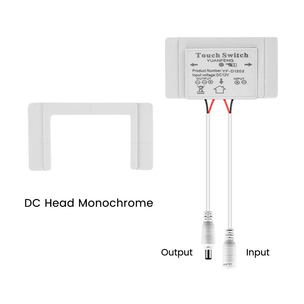 Touch Sensor Switch DC 12V 5A 60W LED Smart Single Key Mirror Light Switch Touch Dimmer Switch For Bathroom Mirror