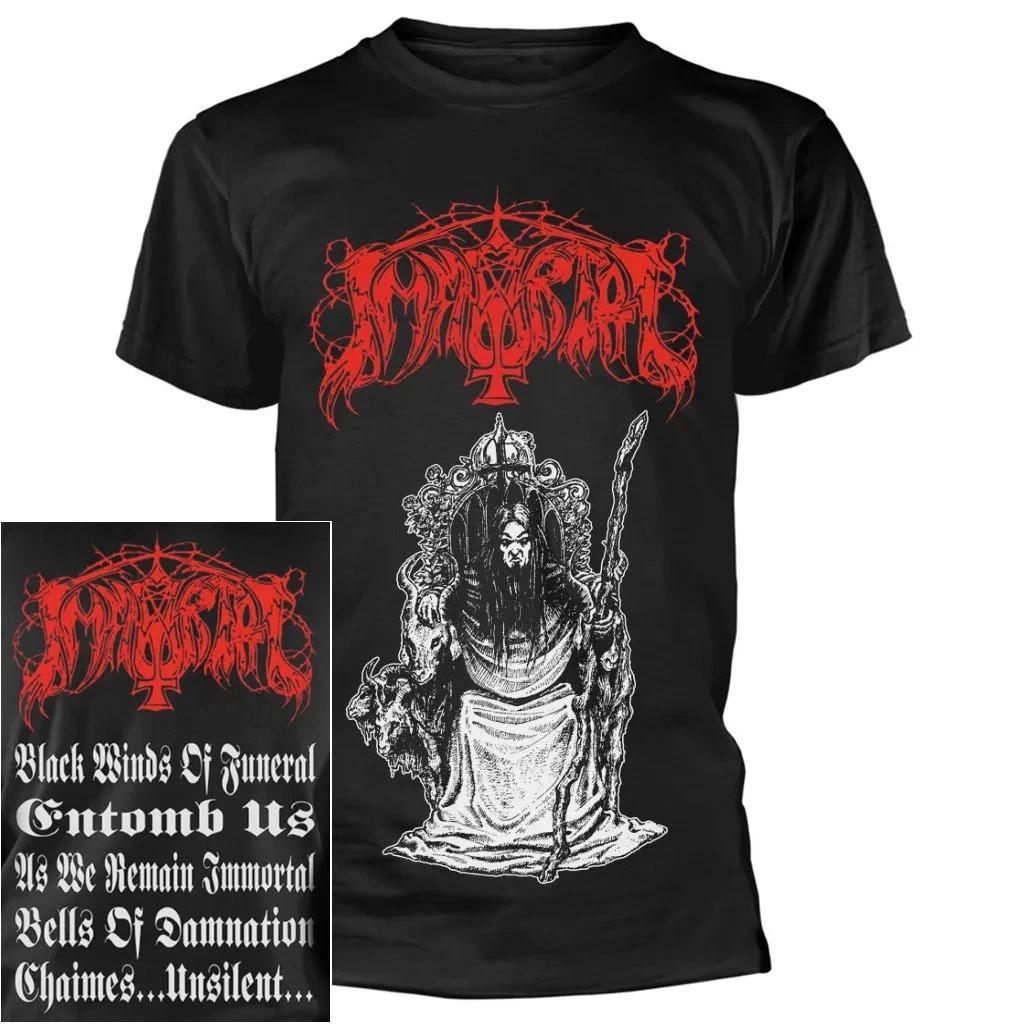 Immortal Throne Shirt S-XXL Black Metal Official Band T-Shirt Tshirt L
