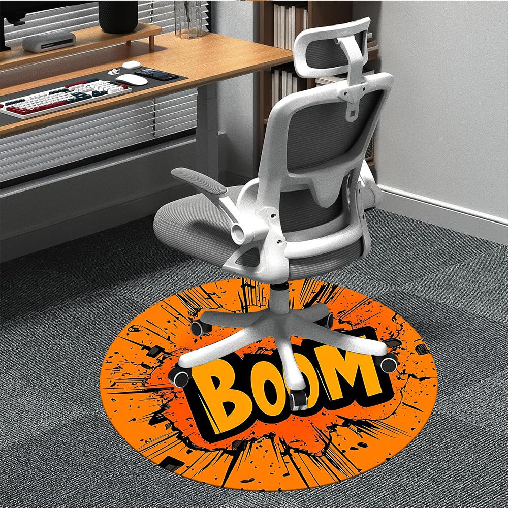 

1pc Boom Chair Carpet for Office, Non-slip, Soft and Durable Office Rug for Interior Decoration, Perfect for Office yy260313078 80cm by 80cm