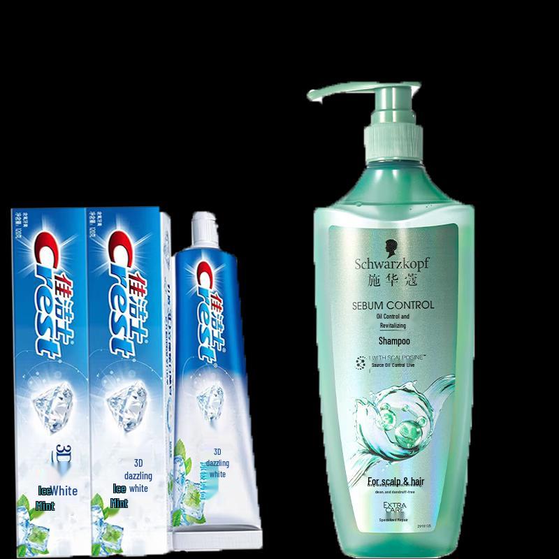 

Crest 3D White Toothpaste & Schwarzkopf Shampoo Bundle