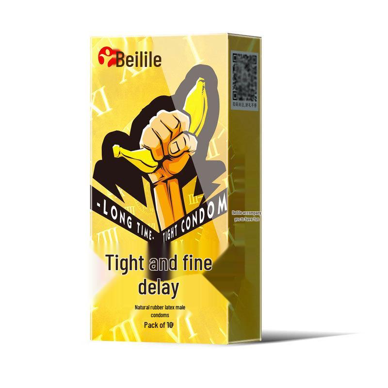 Beilile Ultra-Thin Large Size Lubricated Condoms - Wolf Tooth & Mushroom Design for Family Planning