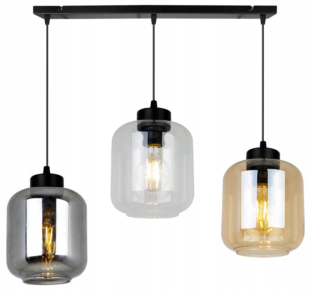 NOWOCZESNA ELEGANCKA Lampa wisząca Szklany klosz