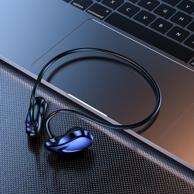 

A60 Air Conduction Wireless Bluetooth Sport Earphones: Clip-on, Non-In-Ear Design for Music Lovers. синій