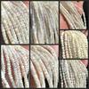 Natural White Mother of Pearl Shell Tube Round Beads Loose Smooth Shell Spacer Beads For Jewelry Making Necklace Bracelet Diy