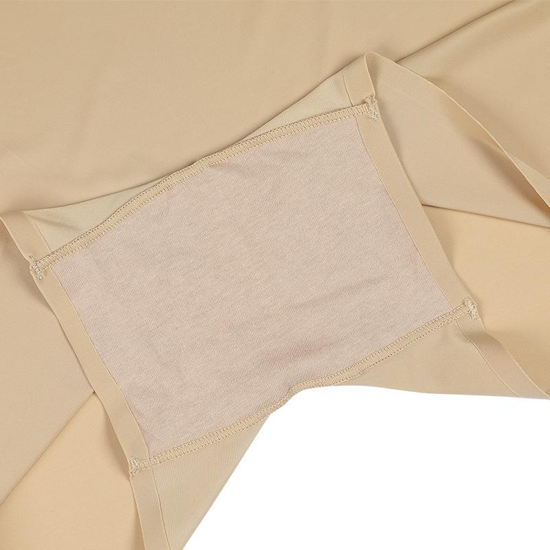 Traceless safety underwear Thin pure cotton crotch one-piece ice silk breathable anti-light boxer underwear