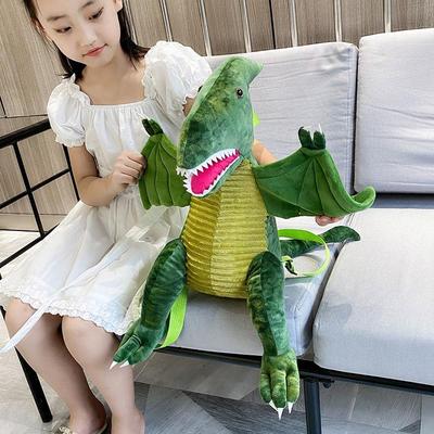 Koreanischer Cartoon Niedlicher Mode Splicing Dinosaurier Familienrucksack