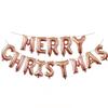 Merry Balloons Christmas Xmas Inflating Banner Happy New Year Party Decoration