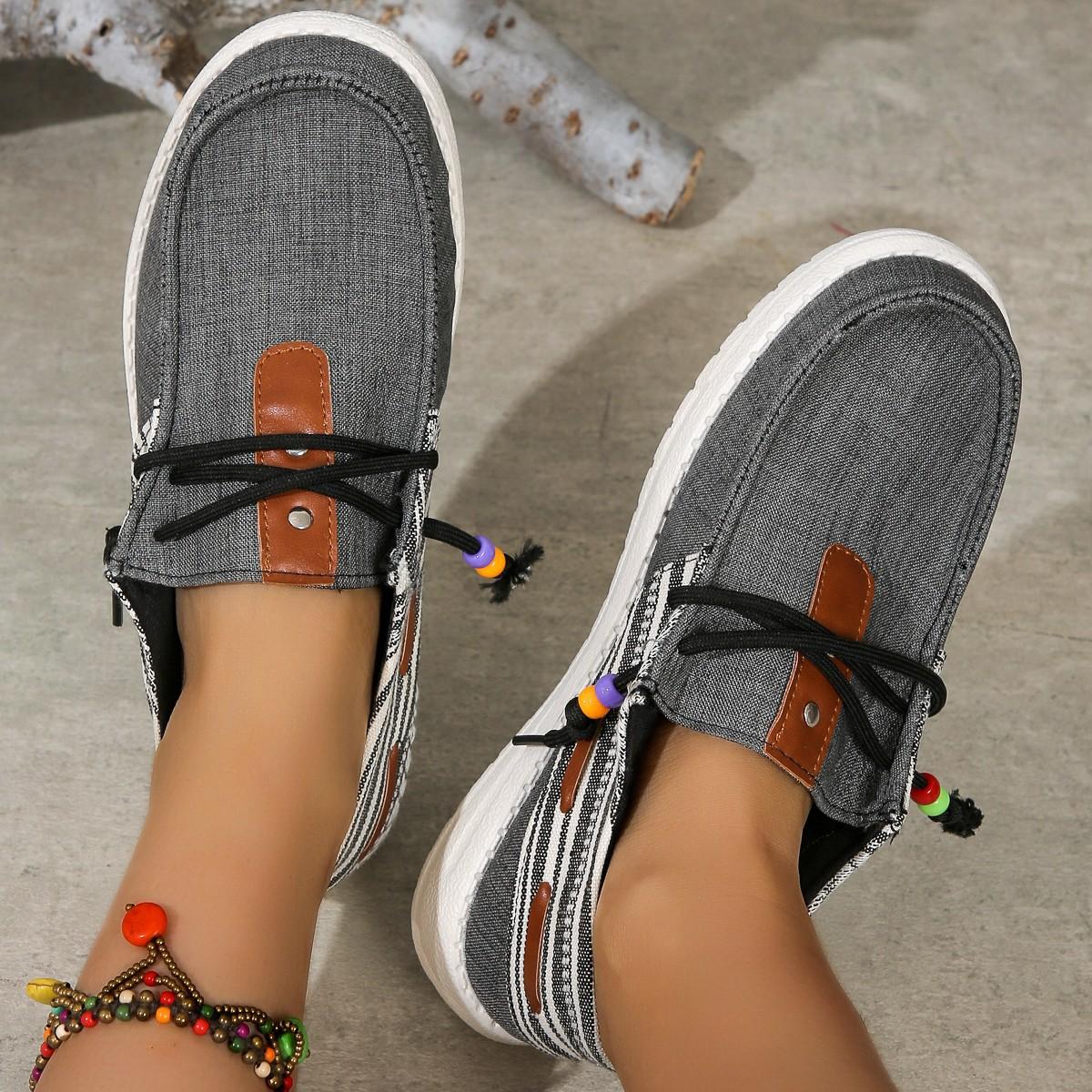 

Женская обувь, туфли-лодочки, туфли с цветными блоками, туфли на плоской подошве, туфли на шнуровке, туфли с круглым носком, парусиновые туфли, туфли с низким голенищем, туфли больших размеров, повседневная обувь 43 серый