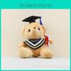 Doctor Hat Teddy Bear Cartoon Plush Toys Students Graduation Souvenir Doll Gift