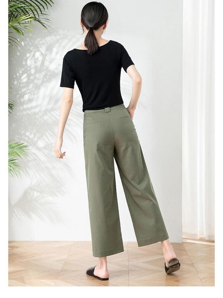 Damen Baumwolle Weitbein Neun-Punkt Hose - Frühling/Sommer Freizeitmode Hose