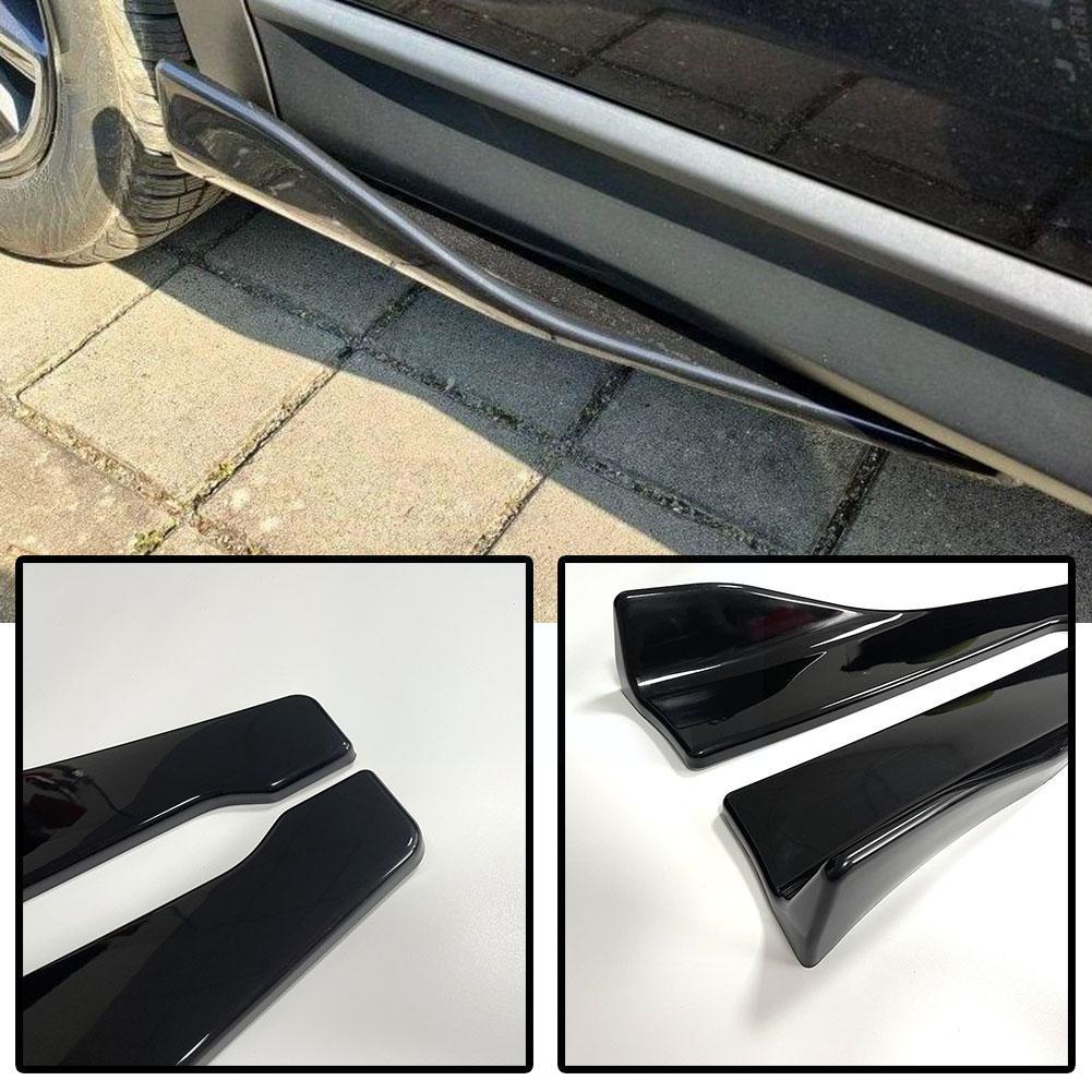 Universal 48CM Length Car Side Skirt  Rear Bumper Lip Splitter Winglet Aprons Protector Scratch Automotive Accessories