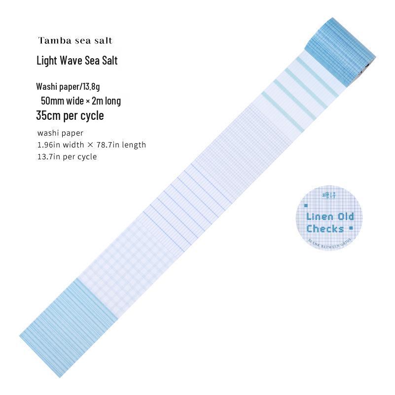 Sugar Poetry Washi Tape: White Space Grid Pattern for Journals & DIY Decoration