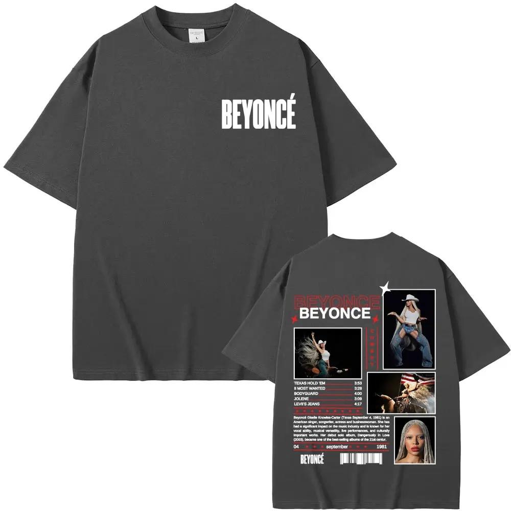 Beyoncé Cowboy Carter Album & Tour Graphic T-Shirt, Unisex Vintage Poster Style Tee, 100% Cotton Casual Streetwear Top
