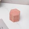 Luxury Soft Hexagon Velvet Vintage Single Ring Box Empty Jewelry Holder for Engagement Wedding Proposal Gift