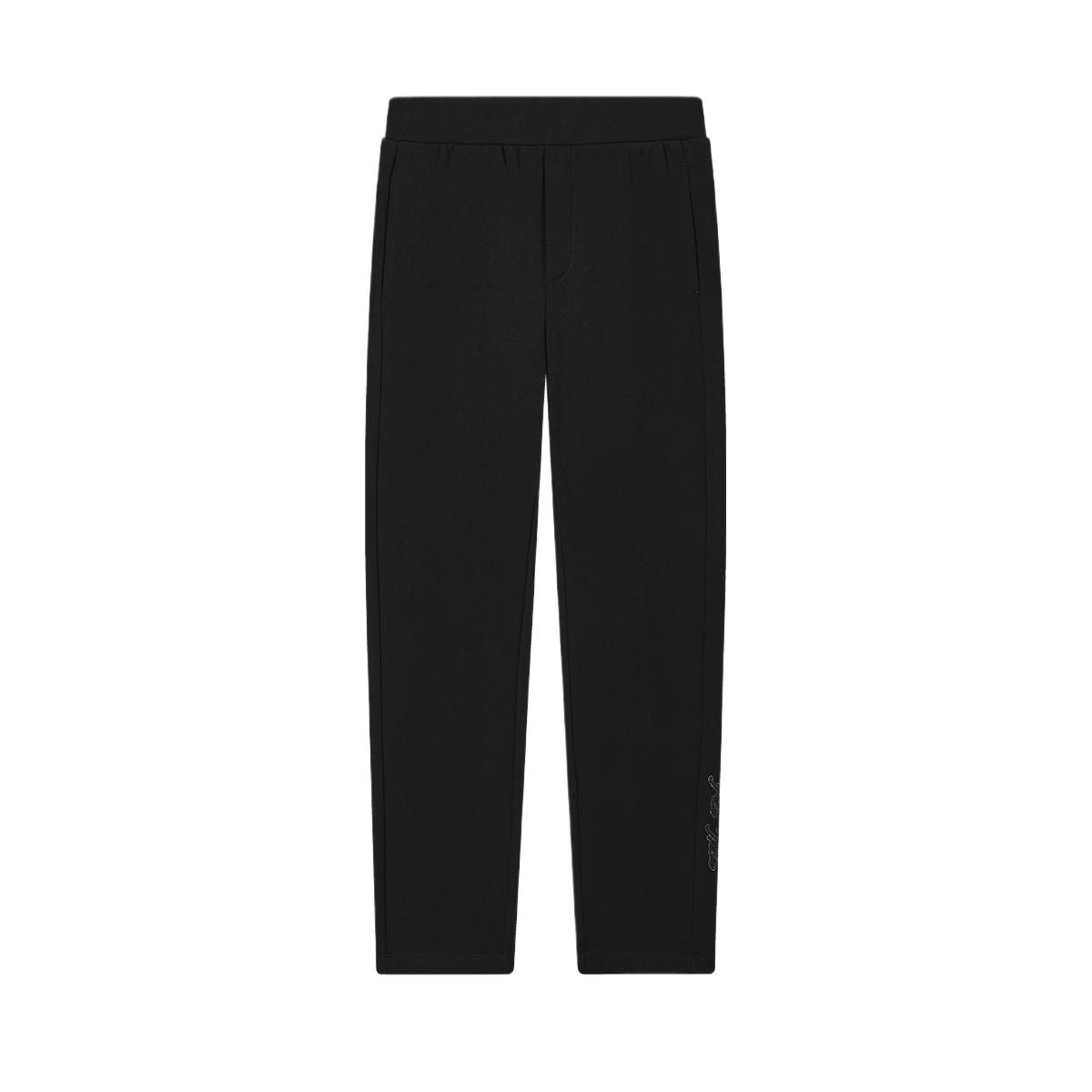 

Fila Удобные Модные Универсальные Простые Вязаные Повседневные Брюки Женские низы Черный F11W443606A-BK S