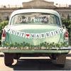 Elek Tonny Just Married Car Decorations Kit - Just Married Banner And Sign With Wedding Flower Vine- Wedding Car Decorations,Automotive Decals