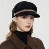 Double Row Diamond Strip Shape Equestrian Hat Women'S Australian Wool Cap Women'S Star Anise Pumpkin Hat