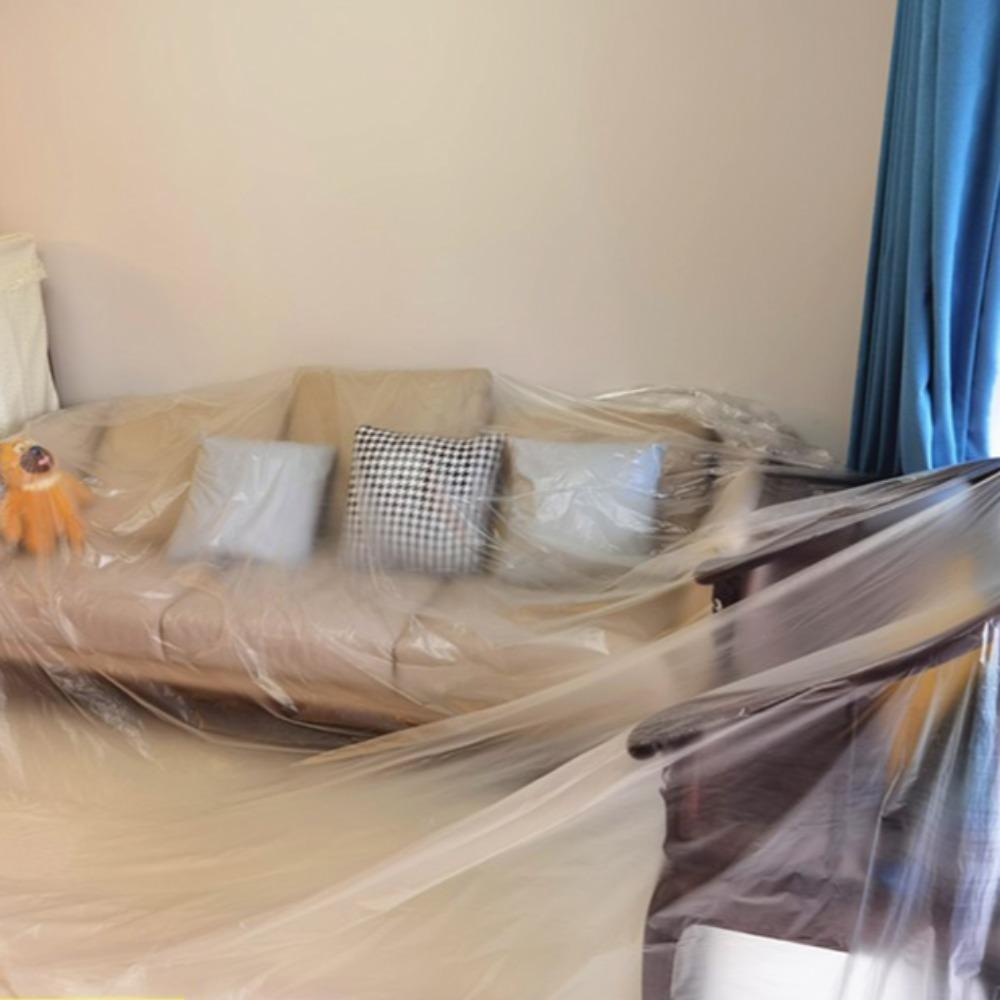 Cubierta antipolvo impermeable de plástico, película protectora de  protección para muebles, sala de estar y cocina, image size:1000x1000