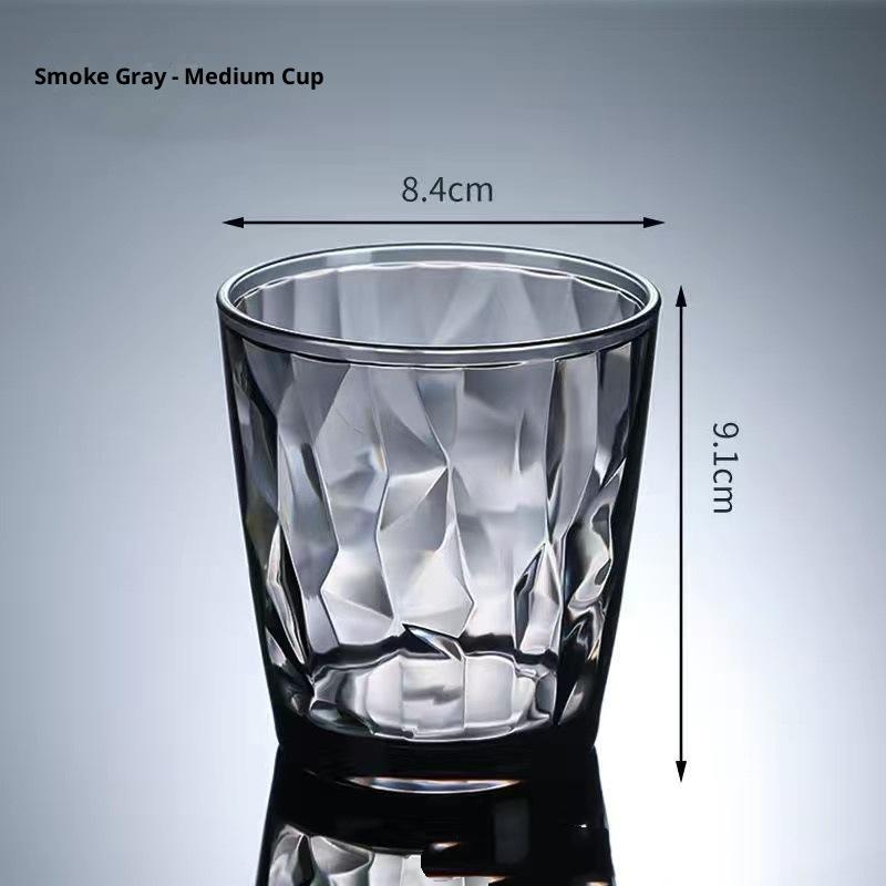 Pc Drinking Cups Shatterproof Heat Resistant Shatter-Resistant Rinsing Cup For Home Kitchen Office Use