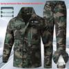Unisex Camouflage Work Suit: Durable, Elastic, Breathable Tactical Clothing for Spring/Autumn.