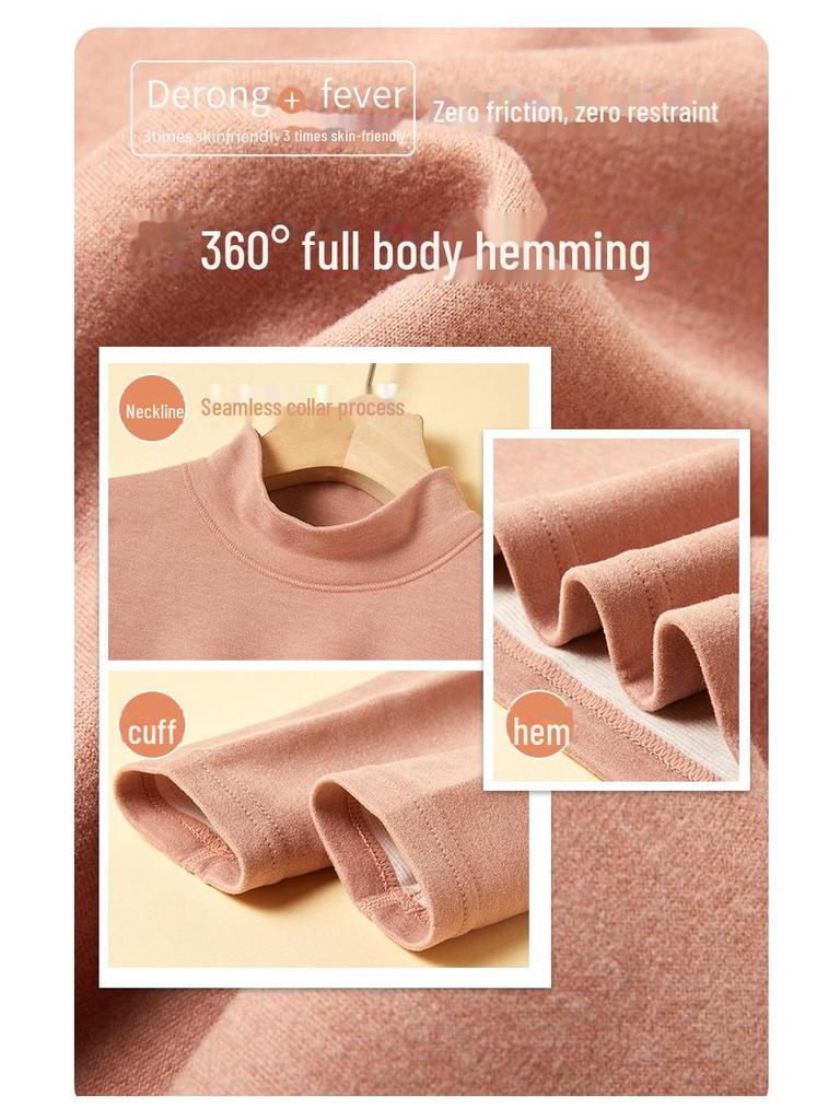 Wolle Seide Thermounterwäsche Set: Nahtloser, selbstwärmender Samt für Männer & Frauen - Perfekt für Herbst und Winter