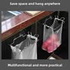 Modern Stainless Steel Kitchen Trash Bag Holder With Magneticfree Wall Mount For Home Use
