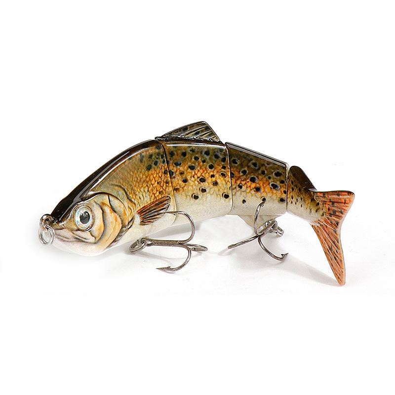 12cm 16g 3-Segments Jointed Bait Fishing Lures Sinking Wobblers Pike Artificial Bait Hard Swimbait Crankbait Sea Fishing