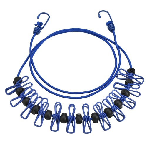 

AZNABLE Clothes Drying Rope with Hanger, Indoor Use, Travel Clothesline, Camping Clothesline, Indoor Drying Rope (Blue)