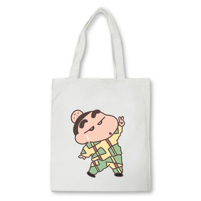 Cartoon avocado Print Canvas Shopping Tote Bag Reusable Women Shopper Bag Fashion Kawaii Female Eco Handbag