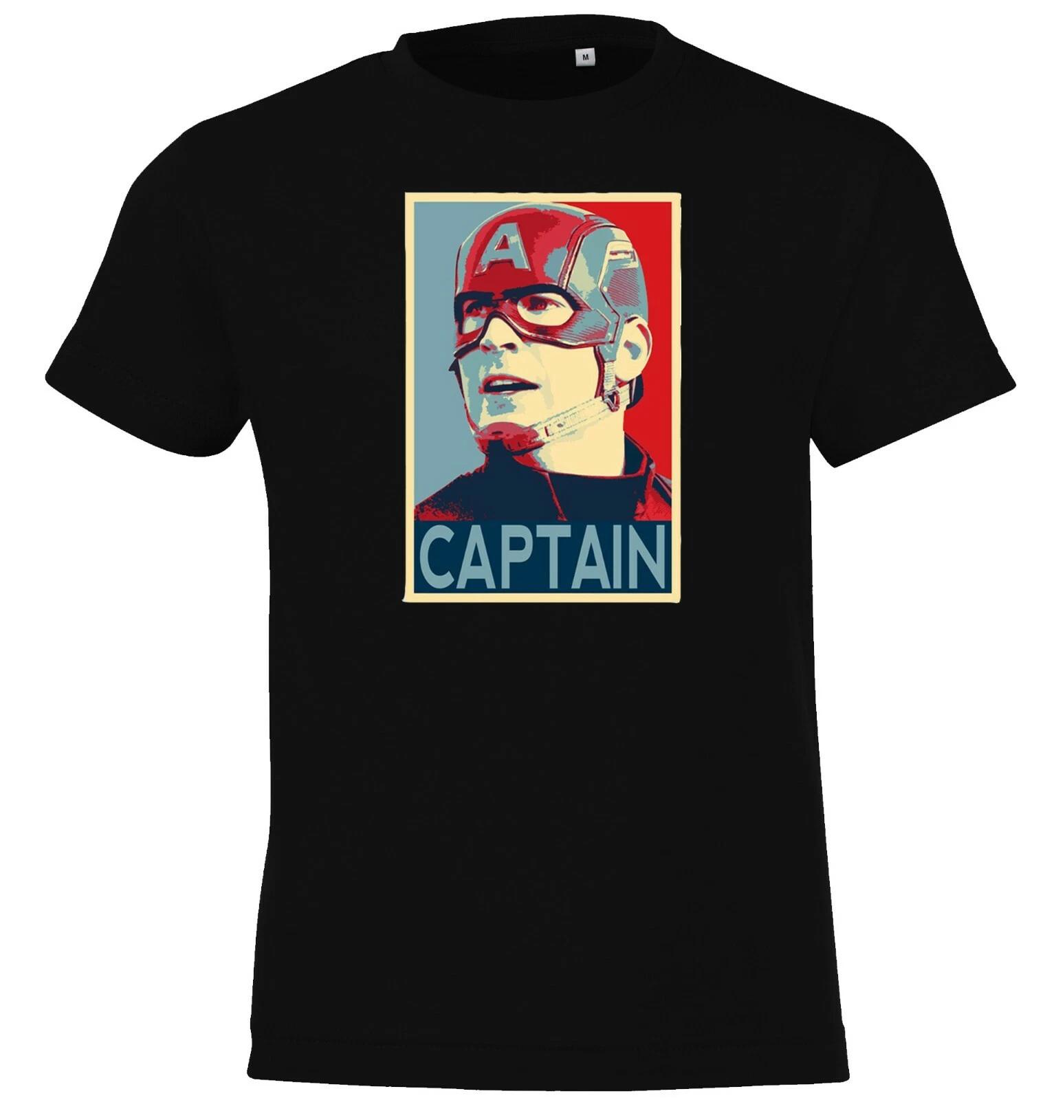 Youth Designz Captain America Popart Kids kids boys T-Shirt Print Thor Hulk Ironman Logo 140