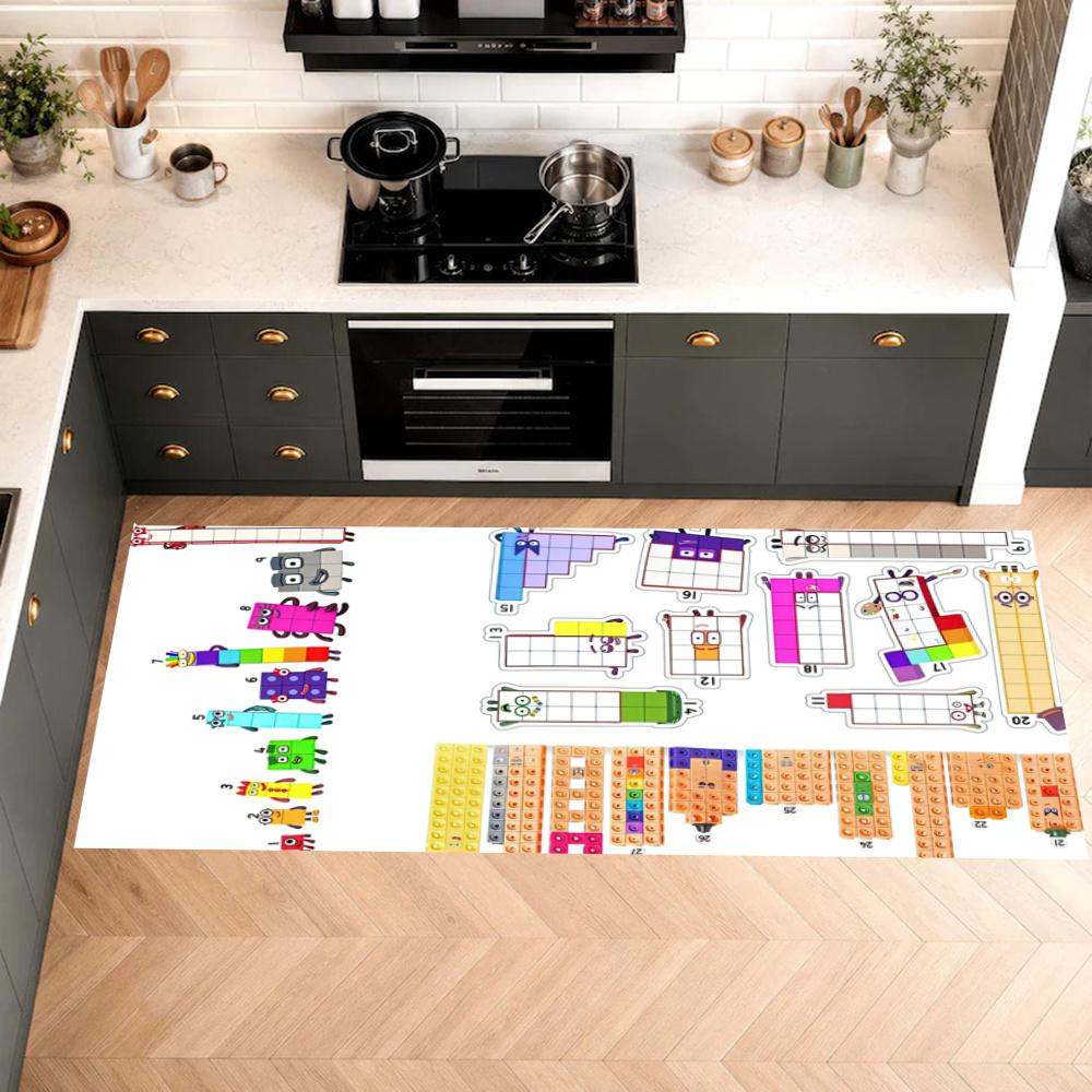 Numberblocks Nonslip Kitchen Mat Floor Carpet Rug For Indoors Outdoors Home Decor Room Supplies Spring Decor