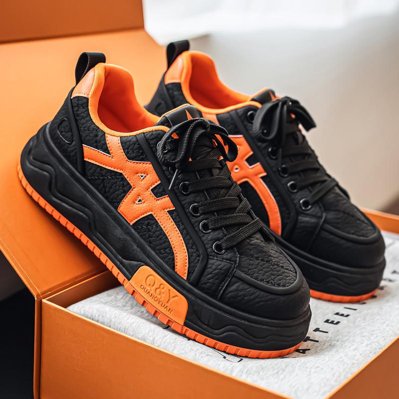 Casual Board Shoes Spring New Thick-soled Non-slip and Wear-resistant Advanced Youth Low-top Shoes