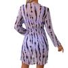 Sexy zweiteiliger Badeanzug für Damen, einfarbig bedruckt, hohe Taille, dreiteiliges Badeanzug-Set