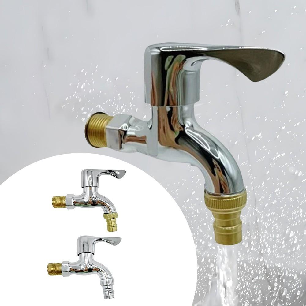 1/2" Male Washer Faucets Wall Mounted Multifunctional Plastic Water Hose Quick Connector Garden Balcony Water Tap