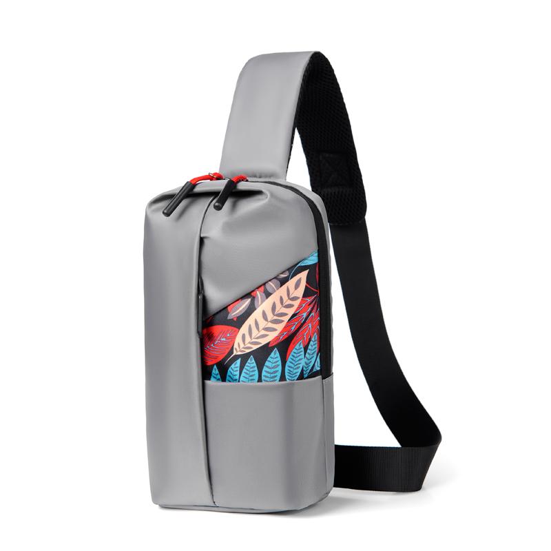 Unisex Crossbody Chest Bag - Lightweight Adjustable Shoulder Strap, Large Capacity, Printed Pattern,Suitable for Daily Commuting