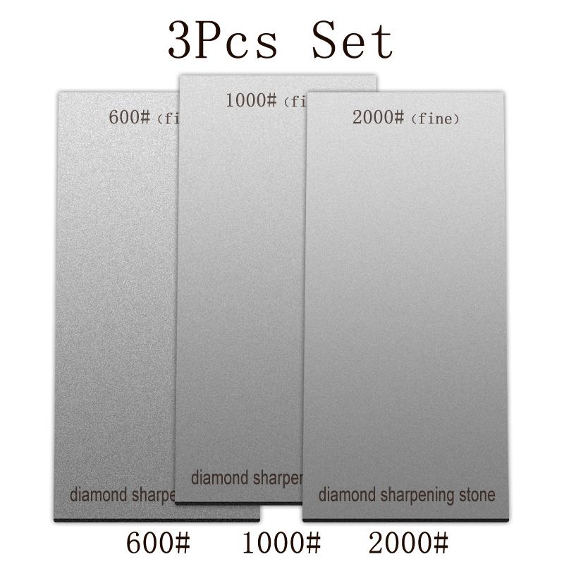 2/3/5Pcs Set Diamond Sharpening Stone Grit 50~3000# Kitchen Whetstone Have Base Ultra-high grinding power Sharpeners Polishing