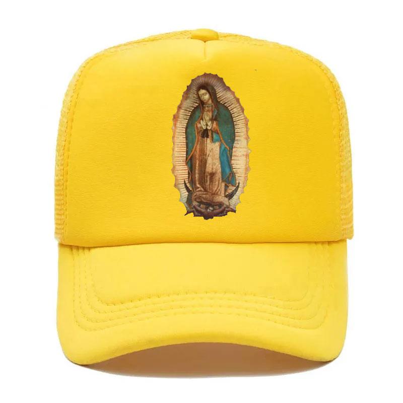 Our Lady Of Guadalupe Virgin Mary Baseball Cap For Women Men Unisex Summer Parent-Child Hats Mesh Visor Outdoor Sun Hats