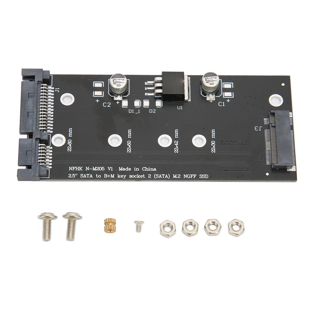 SATA M.2 SSD to SATA Adapter Card Stable Performance Practical Adapter Card for Laptop Desktop
