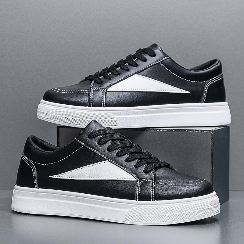 Autumn new student men's shoes street trendy shoes leather surface white shoes versatile board shoes sports and leisure shoes