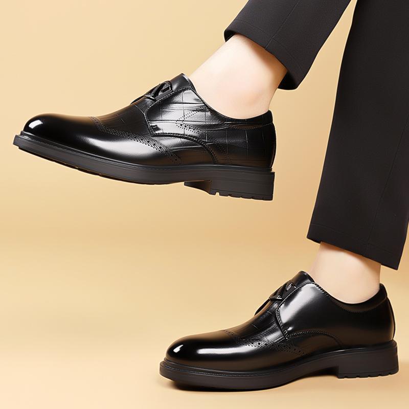 Fashion Slip-On Comfortable Casual Shoes Breathable Men Wedding Shoes All-match Handmade Men's Flats 2025 New Men's Leather Dress Shoes