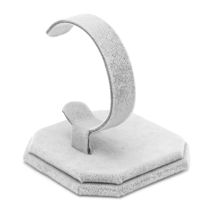 1 PC Velvet C Type Design Jewelry Watch Bracelet Bangle Showcase Display Holder Stand