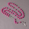 Disponibile: Collana Rosario con Perle di Vetro e Croce