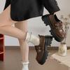 Black British Style Heightened Platform Small Leather Shoes Women's 2025 New Summer Versatile Soft-soled French Mary Jane Single Shoes