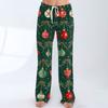 Pantalones de pijama para mujer, ropa de dormir, pantalones casuales con cordón y cintura elástica, pantalones holgados y rectos cómodos para yoga